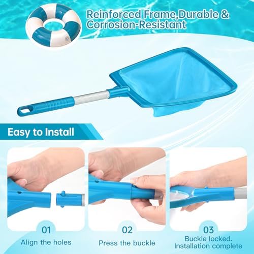 Pool Net, Professional Swimming Pool & Hot Tub Skimmer Net Accessories - Image 4