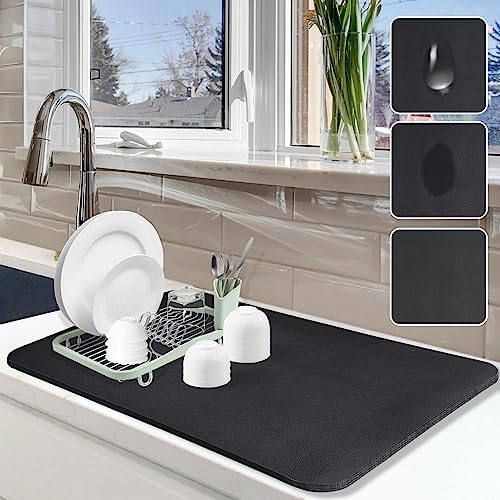 Dish Drying Mat for Kitchen Counter by Etomiel