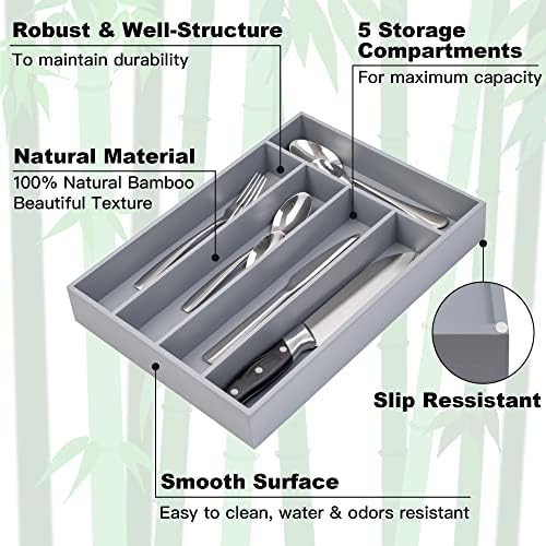 Besilord Bamboo Silverware Holder - Image 3