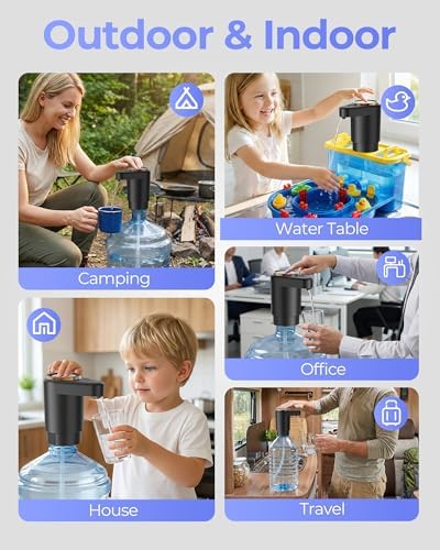 Water Jug Pump for 5 Gallon Bottle – Portable Electric USB-C Charging Dispenser - Image 6