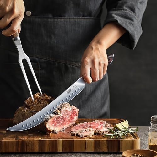 HOSHANHO Carving Slicing Knife, 10 Inch Razor Sharp Japanese Brisket Knife - Image 5