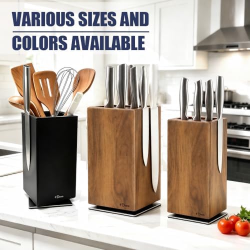 Dmore magnetic knife block without knives 360° rotatable knife holder stand - Image 5