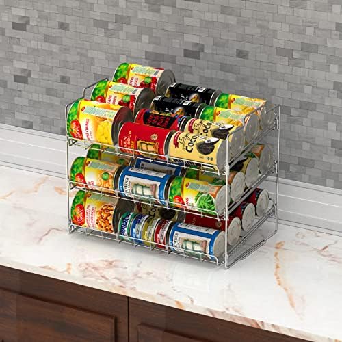Deco Brothers Stackable Can Rack Organizer Holds Up to 36 Cans - Image 3