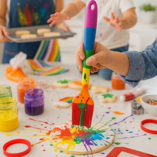 Cooking With Pride Non-Stick Pastry Brush, Heat-Safe Silicone With Iron Core - Image 7