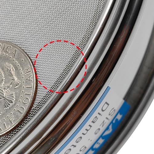 50 Mesh Lab Sieves 8" Diameter 304 Stainless Steel Wire Cloth Test Sieve - Image 3