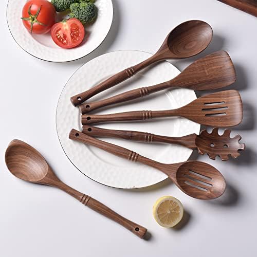 Gudamaye 12 inch Black Walnut Wooden Utensils - Image 6