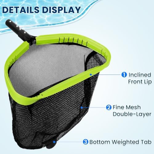 Sepetrel Pool Net, Professional Swimming Pool Leaf Skimmer Nets - Image 2