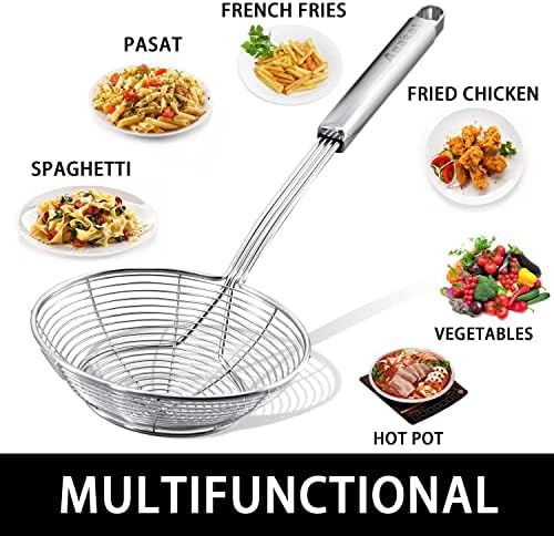 Anaeat Stainless Steel Spider Strainer Skimmer - Image 7