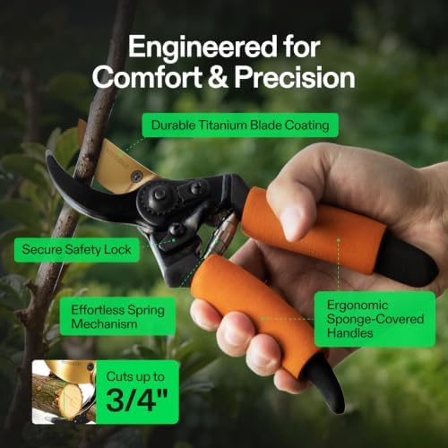 VIVOSUN 8.5" Bypass Pruning Shears - Image 2