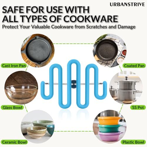 Urbanstrive Non-Scratch Silicone Potato Masher Kitchen Tool, Potatoes Masher - Image 6
