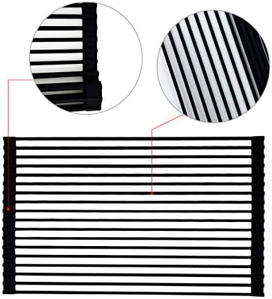 Ahyuan Roll-up Dish Drying Rack Square Solid Bars Multipurpose Silicone Coated - Image 3