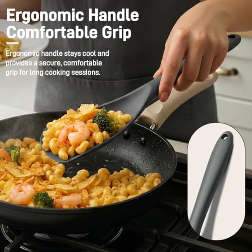 3 PACK Silicone Cooking Spatula & Spoon - Image 4