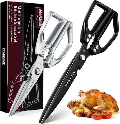 Huusk Kitchen Shears Set, Japanese Stainless Steel Scissors by HuuskKnife