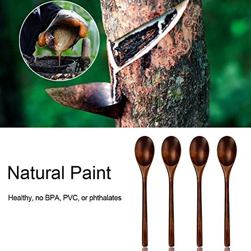 AOOSY 9 In Wooden Spoons for Eating - Image 6