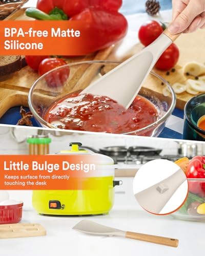 Badiano Silicone Cooking Spoon for Nonstick Cookware - Image 5