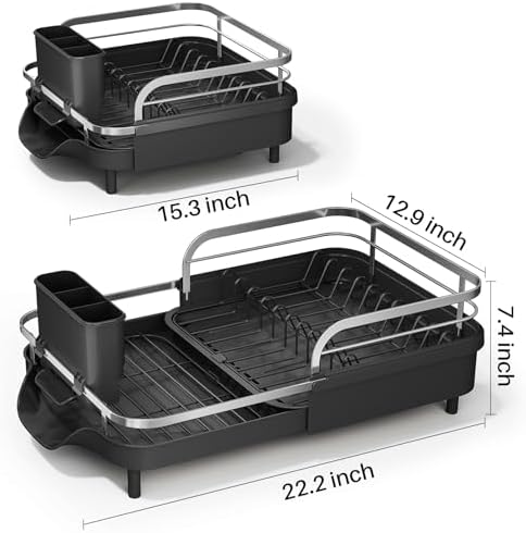 SAYZH Expandable Dish Drying Rack - Image 4