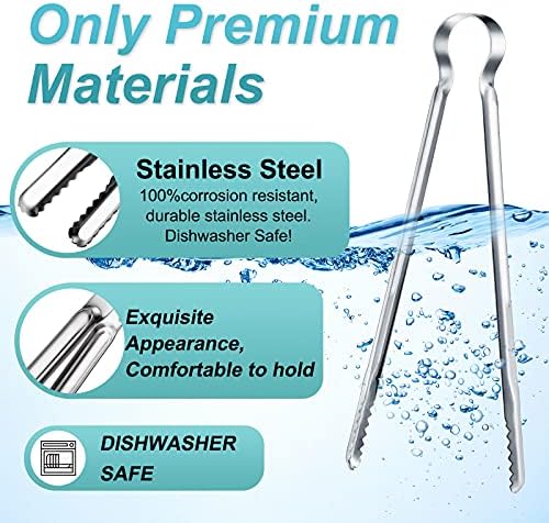 Chengu 3 Pieces Kitchen Tongs Set Stainless Steel - Image 3