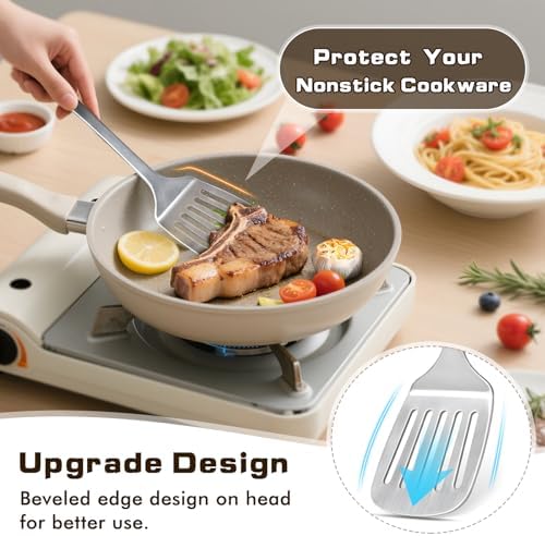 4 Pcs Cooking Utensils Set, Stainless Steel Kitchen Utensils, Heat Resistant - Image 5