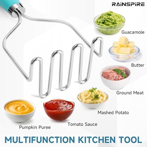 Rainspire Potato Masher Stainless Steel, Mashed Potato Masher Kitchen Tool - Image 4
