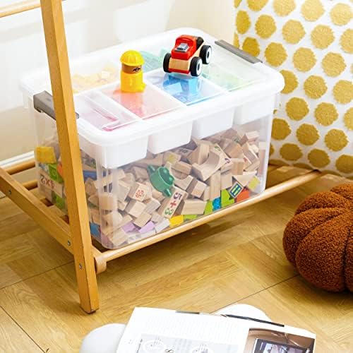 Citylife 32QT Clear Craft Organizers and Storage Box - Image 6