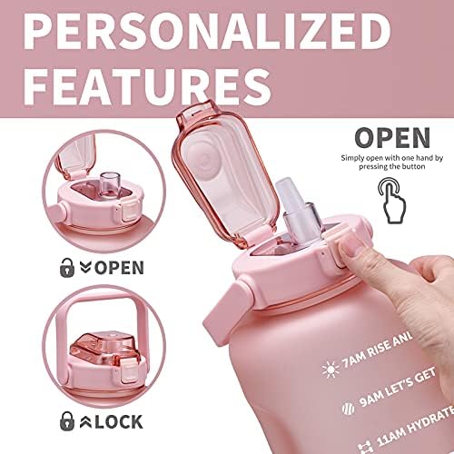 ST-YIBEN 64oz, 128oz Large Motivational Water Bottle - Image 3