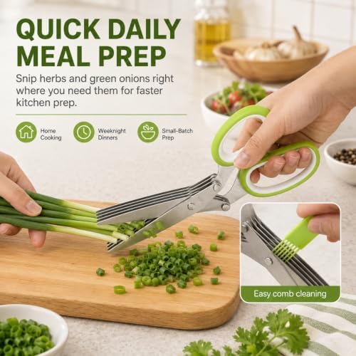 Stainless Steel Five Layer Vegetable Shears, 5 Layer Vegetable Shears，E-1PC - Image 4