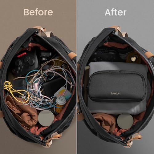 tomtoc Electronics Organizer Travel Case, Cable Organizer - Image 5