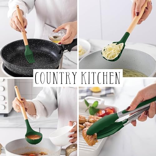 Country Kitchen Non Stick Silicone Utensil Set - Image 6