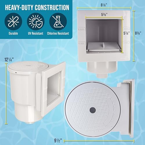 U.S. Pool Supply Standard Thru-Wall Above Ground Pool Skimmer Kit - Image 3