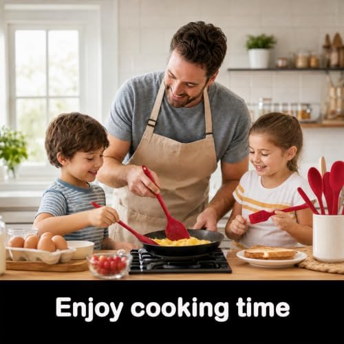 Silicone Spatula Set, 6 Pieces Food Grade Kitchen Utensils - Image 6