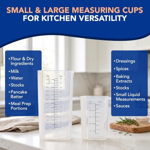 Plastic Measuring Cups Set of 2 - Image 3