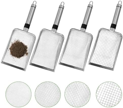 4 Pcs Gardening Soil Sifter, Portable Gardening Sifter by TINSKY