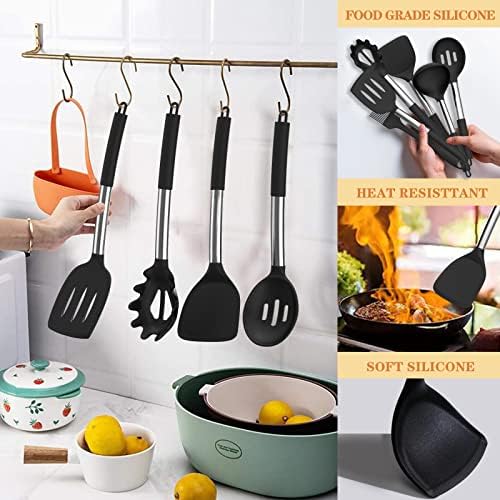 Silicone Cooking Kitchen Utensil Set, Umite Chef 43 PCS Heat Resistant Kitchen - Image 6