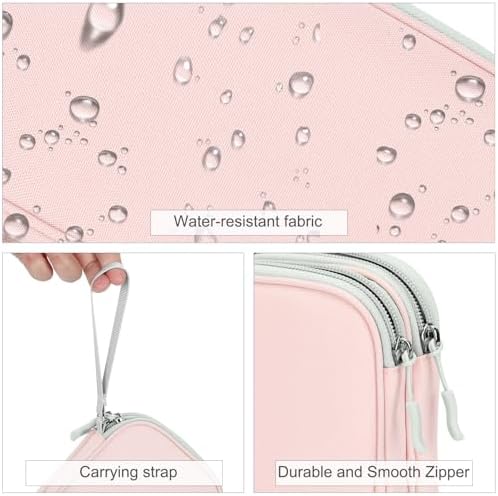 FYY Electronic Organizer, Travel Tech Pouch Bag, Light Pink - Image 4