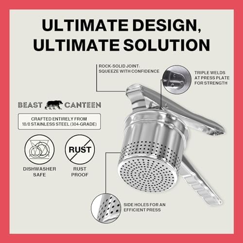 Stainless Steel Potato Ricer for Smooth Mashed Potatoes - Image 4