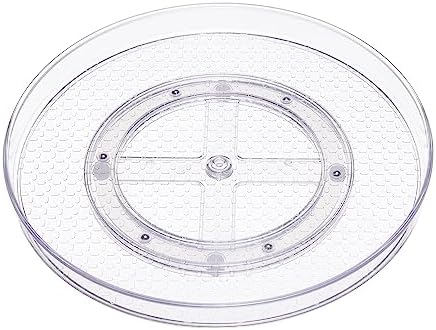 Amazon Basics Clear Lazy Susan Turntable Organizer by AmazonBasics