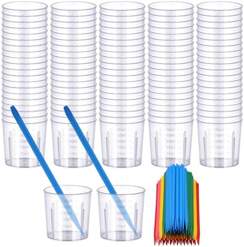 Gartful Resin Measuring Cups and Sticks, Paint Pouring by Gartful