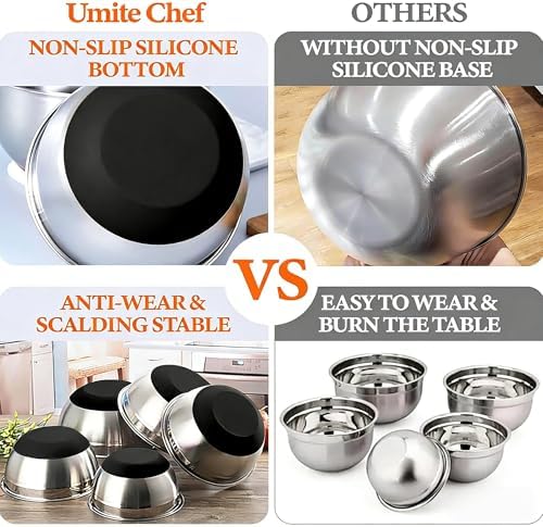 Thickened Heavy-Duty 26pcs Stainless Steel Bowl, Mixing Bowl Set - Image 6
