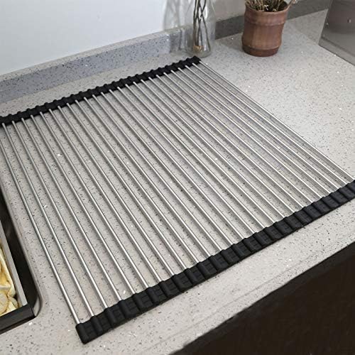 Ahyuan Roll up Dish Drying Rack Over The Sink Kitchen Roll up Sink Drying Rack - Image 4
