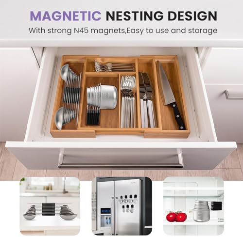 Magnetic Measuring Cups and Spoons Set-Heavy Duty 304 Stainless Steel - Image 5