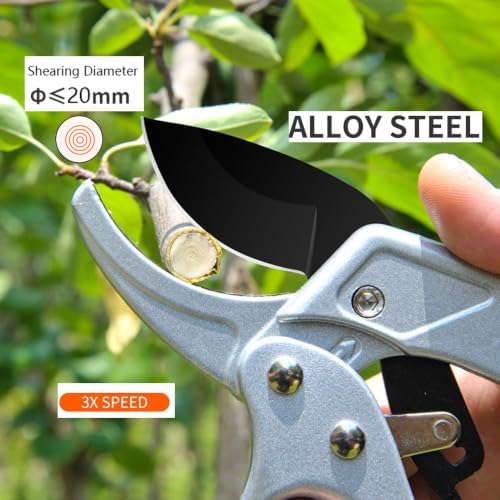 Pruning Shears, Gardening Tools Scissors, Ratcheting Pruners Heady Duty - Image 5