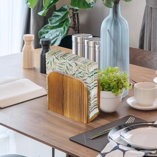 ALELION Brown Wood Napkin Holder - Image 6
