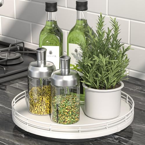 Oroyutor 10-Inch Oak Lazy Susan Spice Organizer by Oroyutor
