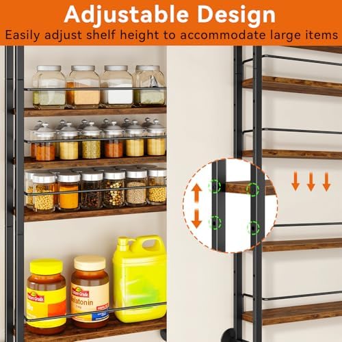 IBUYKE Over the Door Spice Organizer, Door or Wall Mount - Image 7