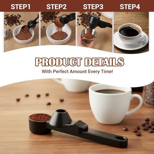 2pcs Coffee Scoop & Funnel For Reusable Cup Refillable Coffee Pods, 2tbsp - Image 5