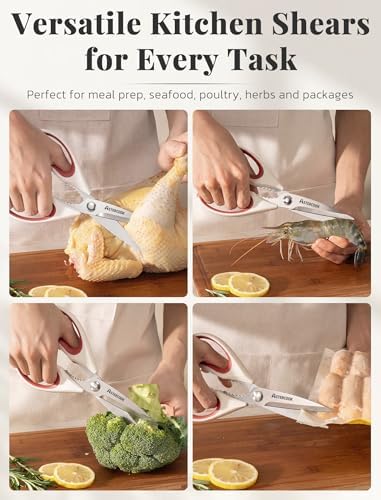 Astercook Kitchen Scissors, Vegetables and Packaging, Dishwasher Safe - Image 7