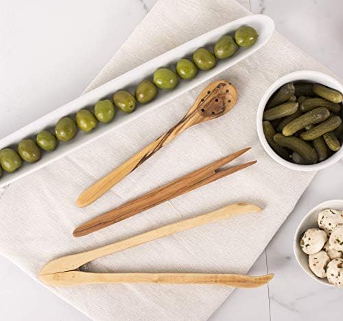 Eddington’s Pierced Olive Spoon, Fine Italian Olivewood - Image 4