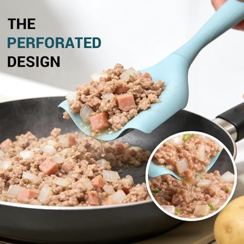 2Pack Meat Chopper Mincing Spatula, Silicone Grinder - Image 5