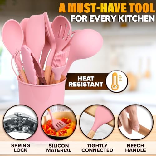 Kitchen Utensils Set with Holder - Image 3