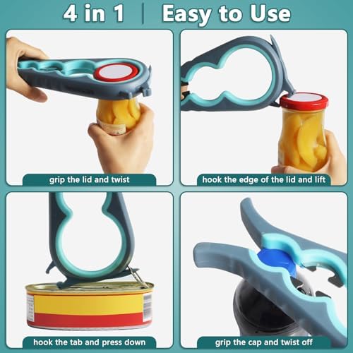 Jar Opener, 6 In 1 Bottle Opener Can Opener - Image 3